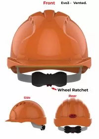 JSP Evo 3 Personalised Safety Helmet - Wheel Ratchet