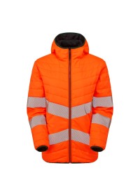 PULSAR Life Ladies Hi Vis Reversible Puffer Jacket Orange LFE963