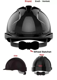 JSP Evo 3 Personalised Safety Helmet - Wheel Ratchet