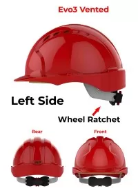 JSP Evo 3 Personalised Safety Helmet - Wheel Ratchet