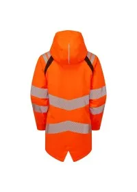 PULSAR Life Ladies Hi Vis Insulated Parka Orange LFE969