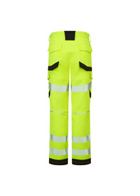 PULSAR Life Men's Hi Vis Stretch Combat Trousers Yellow LFE921