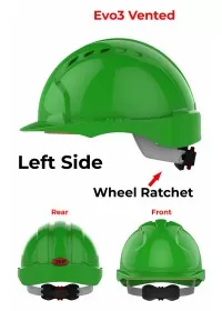 JSP Evo 3 Personalised Safety Helmet - Wheel Ratchet