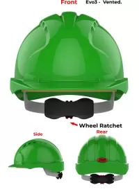 JSP Evo 3 Personalised Safety Helmet - Wheel Ratchet
