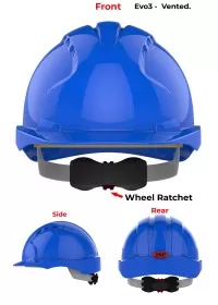 JSP Evo 3 Personalised Safety Helmet - Wheel Ratchet