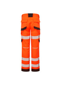 PULSAR Life Men's Hi Vis Stretch Combat Trousers Orange LFE922