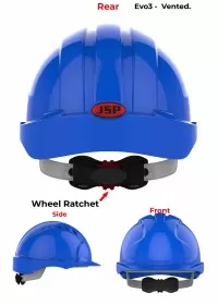 JSP Evo 3 Personalised Safety Helmet - Wheel Ratchet