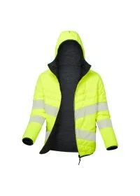 PULSAR Life GRS Ladies Hi Vis Reversible Puffer Jacket Yellow LFE962