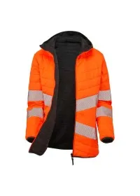 PULSAR Life Ladies Hi Vis Reversible Puffer Jacket Orange LFE963