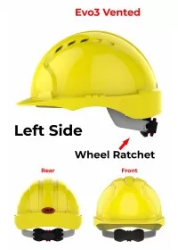 JSP Evo 3 Personalised Safety Helmet - Wheel Ratchet