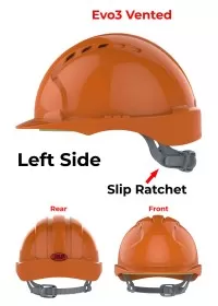 JSP Evo3 Safety Helmet - Slip Ratchet