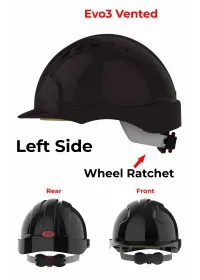 JSP Evo 3 Personalised Safety Helmet - Wheel Ratchet