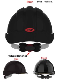 JSP Evo 3 Personalised Safety Helmet - Wheel Ratchet