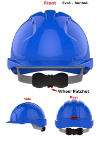JSP Evo 3 Personalised Safety Helmet - Wheel Ratchet