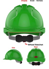 JSP Evo 3 Personalised Safety Helmet - Wheel Ratchet
