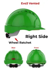 JSP Evo 3 Personalised Safety Helmet - Wheel Ratchet
