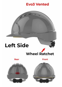 JSP Evo 3 Personalised Safety Helmet - Wheel Ratchet