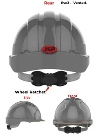 JSP Evo 3 Personalised Safety Helmet - Wheel Ratchet