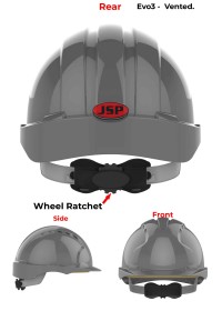 JSP Evo 3 Personalised Safety Helmet - Wheel Ratchet