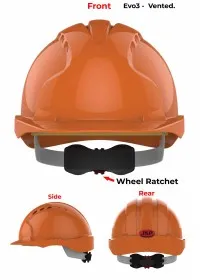 JSP Evo 3 Personalised Safety Helmet - Wheel Ratchet