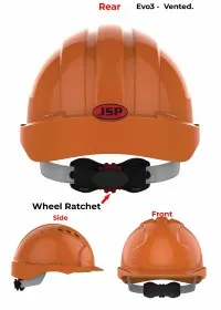 JSP Evo 3 Personalised Safety Helmet - Wheel Ratchet
