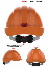 JSP Evo 3 Personalised Safety Helmet - Wheel Ratchet