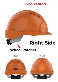 JSP Evo 3 Personalised Safety Helmet - Wheel Ratchet