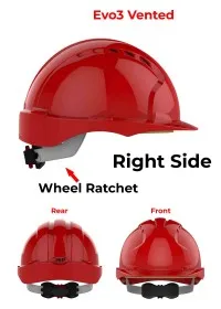 JSP Evo 3 Personalised Safety Helmet - Wheel Ratchet