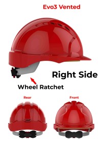 JSP Evo 3 Personalised Safety Helmet - Wheel Ratchet