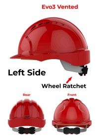 JSP Evo 3 Personalised Safety Helmet - Wheel Ratchet