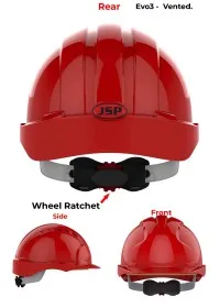 JSP Evo 3 Personalised Safety Helmet - Wheel Ratchet