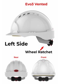 JSP Evo 3 Personalised Safety Helmet - Wheel Ratchet