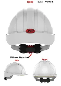JSP Evo 3 Personalised Safety Helmet - Wheel Ratchet