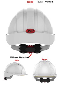 JSP Evo 3 Personalised Safety Helmet - Wheel Ratchet