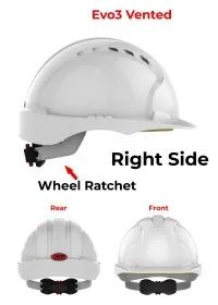 JSP Evo 3 Personalised Safety Helmet - Wheel Ratchet