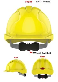 JSP Evo 3 Personalised Safety Helmet - Wheel Ratchet