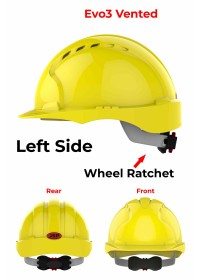 JSP Evo 3 Personalised Safety Helmet - Wheel Ratchet