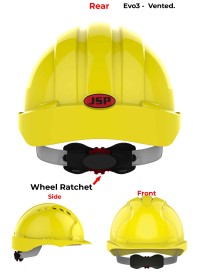 JSP Evo 3 Personalised Safety Helmet - Wheel Ratchet