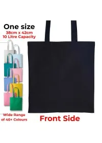 Personalised Long Handle Cotton Tote Bag RL100