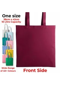 Personalised Long Handle Cotton Tote Bag RL100