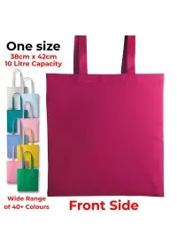 Personalised Long Handle Cotton Tote Bag RL100