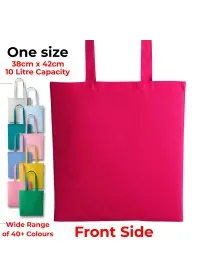 Personalised Long Handle Cotton Tote Bag RL100