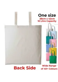 Personalised Long Handle Cotton Tote Bag RL100