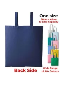 Personalised Long Handle Cotton Tote Bag RL100