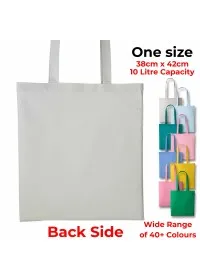 Personalised Long Handle Cotton Tote Bag RL100