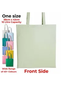 Personalised Long Handle Cotton Tote Bag RL100