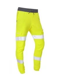 Yellow Hi Vis Leo Ecoviz Hawkridge Jog Trouser JT01