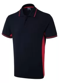 Two Tone Poloshirt Uneek UC117 Navy/Red