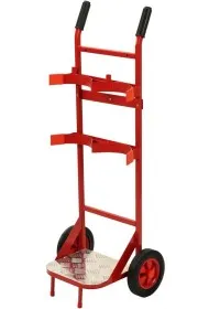 Double Fire Extinguisher Trolley