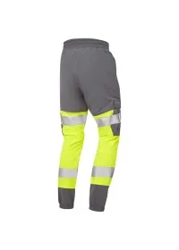 Yellow & Grey Hi Vis Leo Ecoviz Hawkridge Jog Trouser JT01